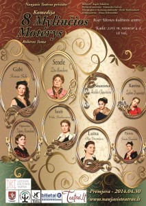 01 spektaklio 8 mylicios moterys Utenoje 2015-02-04 afisha