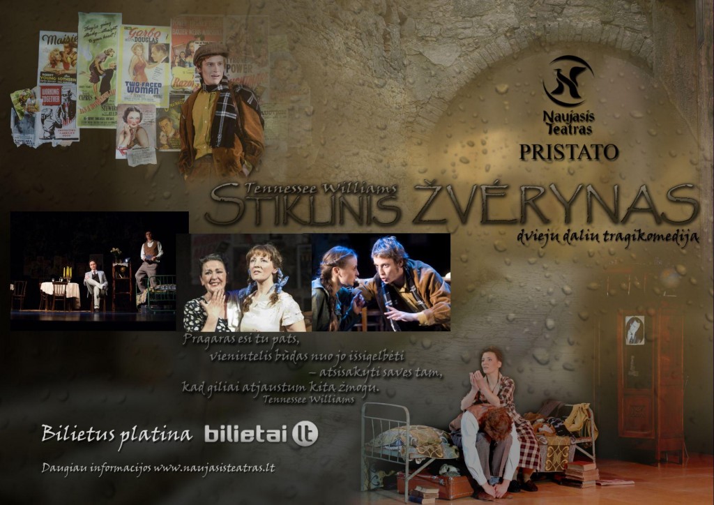 Copy of Tragikomedijos Stiklinis žvėrynas afiša