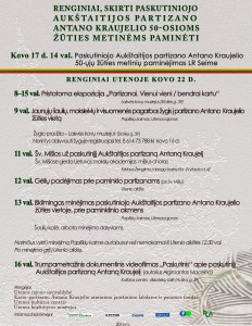 kraujelis. afiša