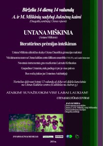 Miškinio premijos afiša.
