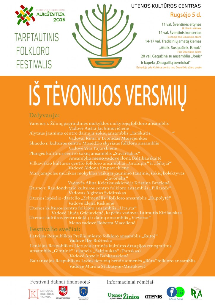 FESTIVALIS IS TEVONIJOS VERSMIU