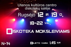 Diskotekos moksleiviams